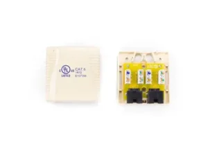 Zone RJ45 Surface-Mount Box – Single Port, Cat6, White (U-JE342RC6-USM)